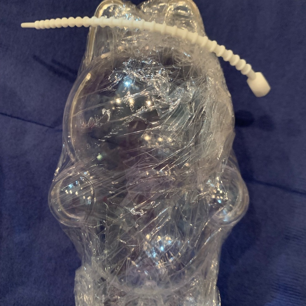Clear Bear-Shaped Container